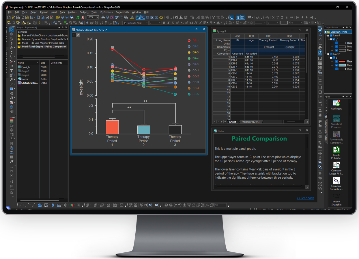 OriginPro Interface